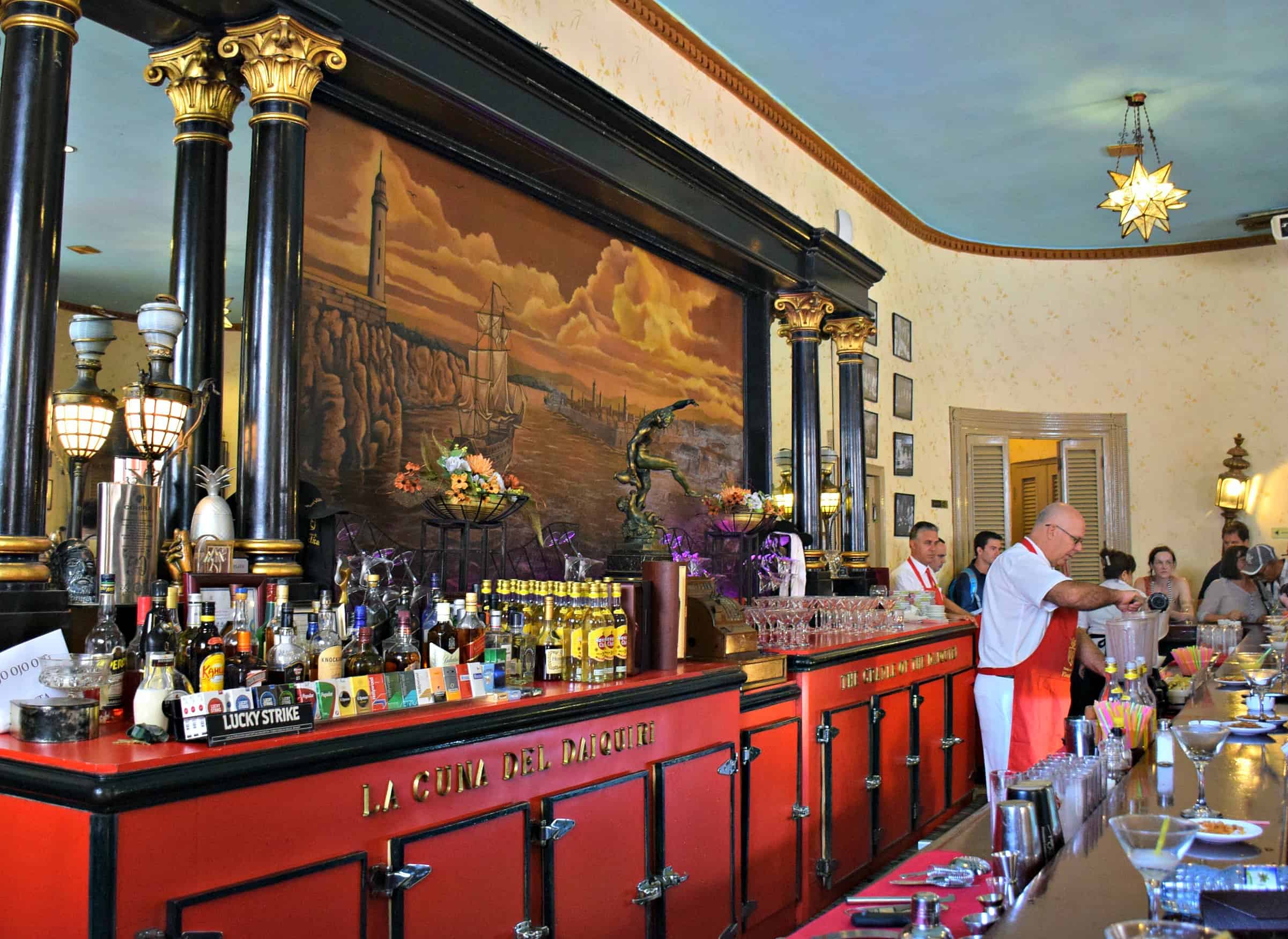 Floridita bar in Havana, Cuba