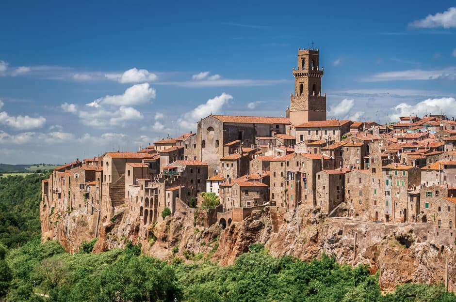 Pitigliano, a hilltop village in Tuscany