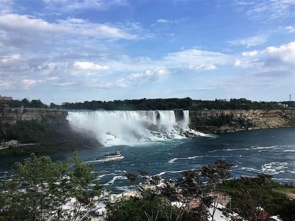 Niagara Falls, New York and a touring boat