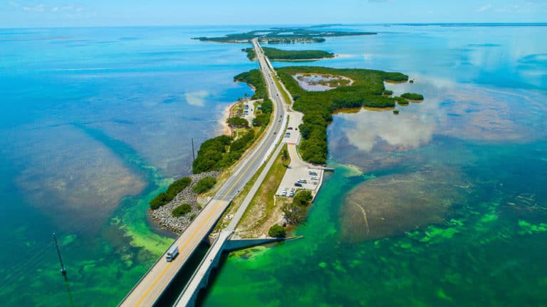 Highway connecting the Florida Keys
